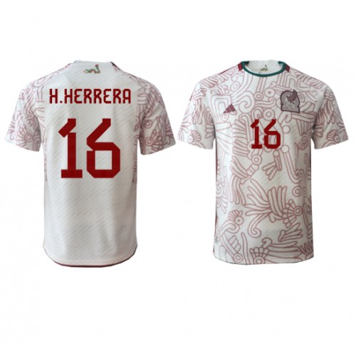Mexiko Hector Herrera #16 Venkovní Dres MS 2022 Krátký Rukáv